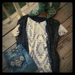 Aztec dolman sweater